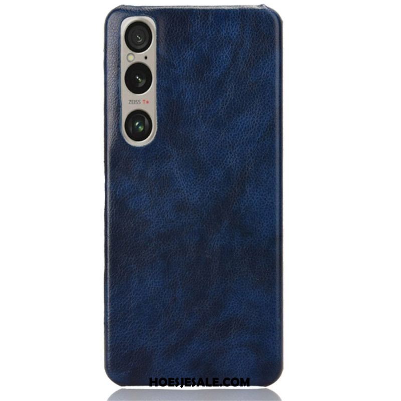 Hoesje Sony Xperia 1 Vi Litchi-leereffect Bescherming Hoesje