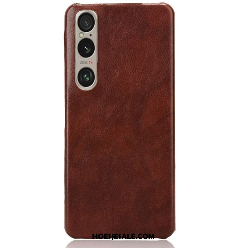 Hoesje Sony Xperia 1 Vi Litchi-leereffect Bescherming Hoesje