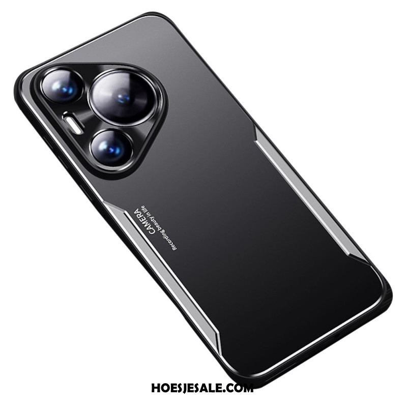 Hoesje Voor Huawei Pura 70 Pro Metaaleffect