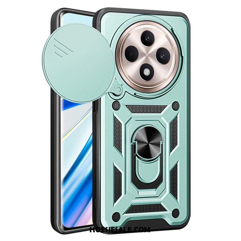 Hoesje Voor Oppo Reno 12f 5g Steunring En Verschuifbare Camerabescherming