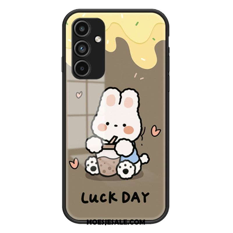 Hoesje Voor Samsung Galaxy A15 Cartoon Gehard Glas