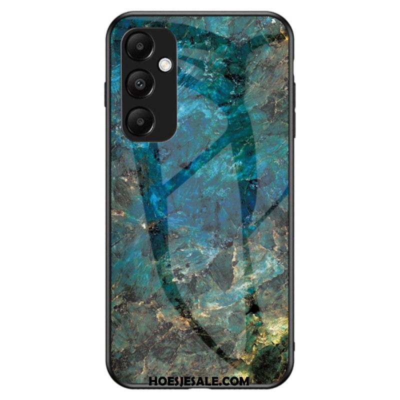 Hoesje Voor Samsung Galaxy A55 5g Marmerpatroon Gehard Glas