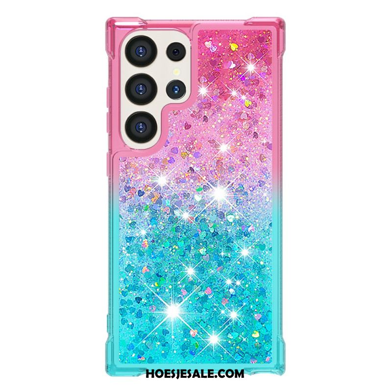 Hoesje Voor Samsung Galaxy S24 Ultra 5g Vloeibare Glitters