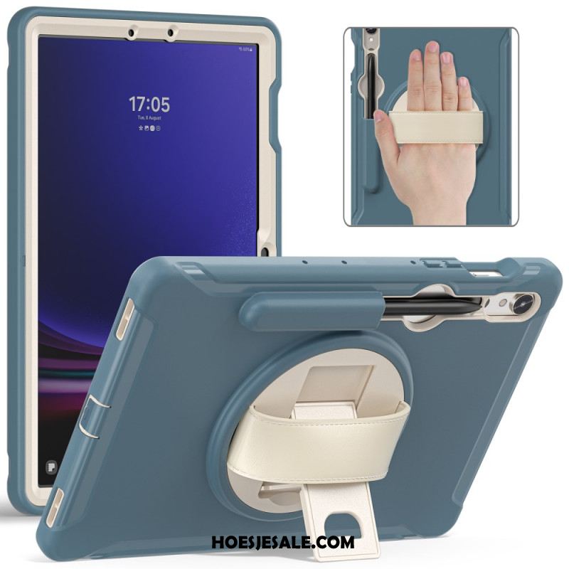 Hoesje Voor Samsung Galaxy Tab S9 Draagriem En Stylushouder