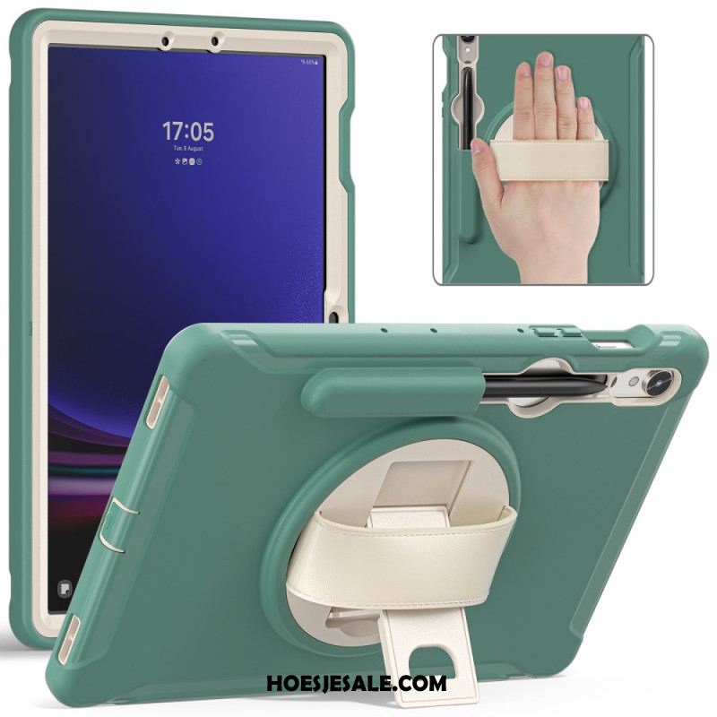 Hoesje Voor Samsung Galaxy Tab S9 Draagriem En Stylushouder