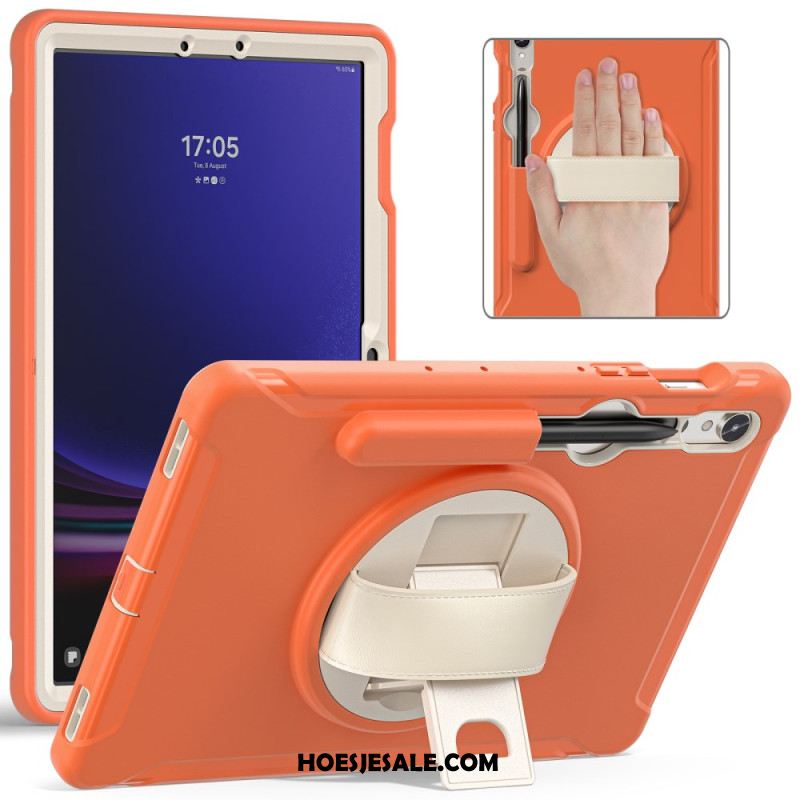 Hoesje Voor Samsung Galaxy Tab S9 Draagriem En Stylushouder