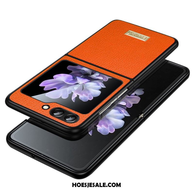 Hoesje Voor Samsung Galaxy Z Flip 5 Sulada Ledereffect