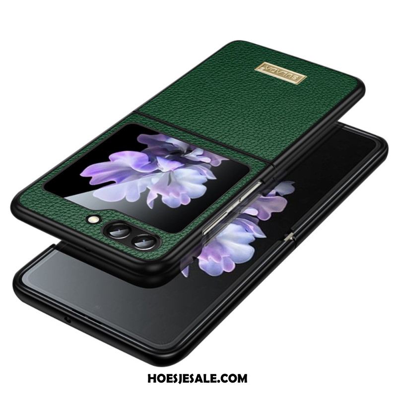 Hoesje Voor Samsung Galaxy Z Flip 5 Sulada Ledereffect