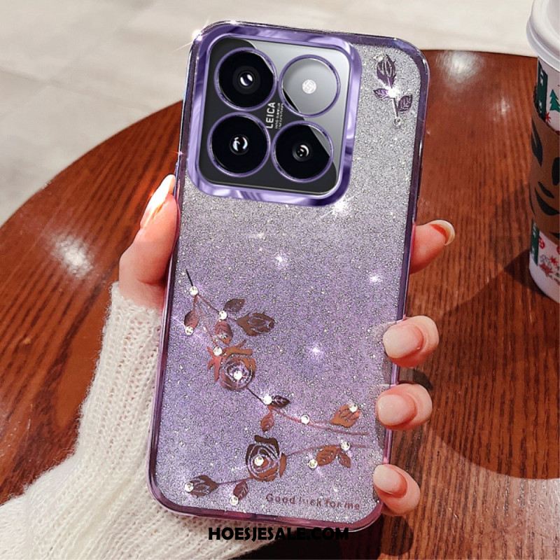 Hoesje Voor Xiaomi 14t Pro Steentjes En Bloemen Kadem