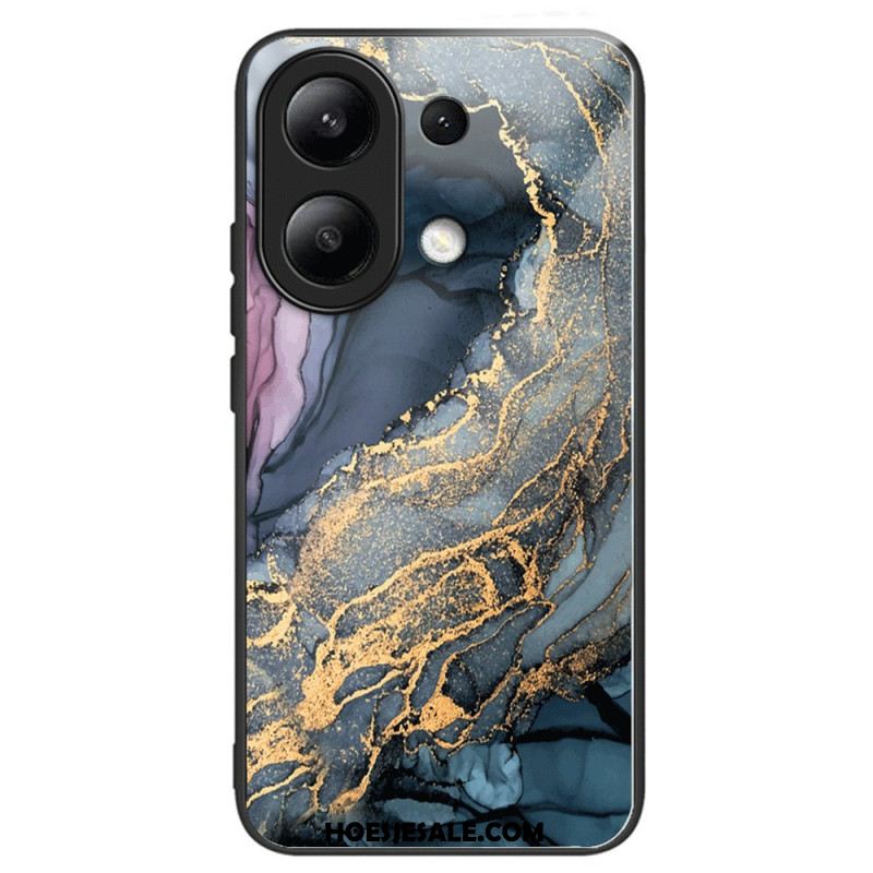 Hoesje Voor Xiaomi Redmi Note 13 4g Marmerpatroon Gehard Glas