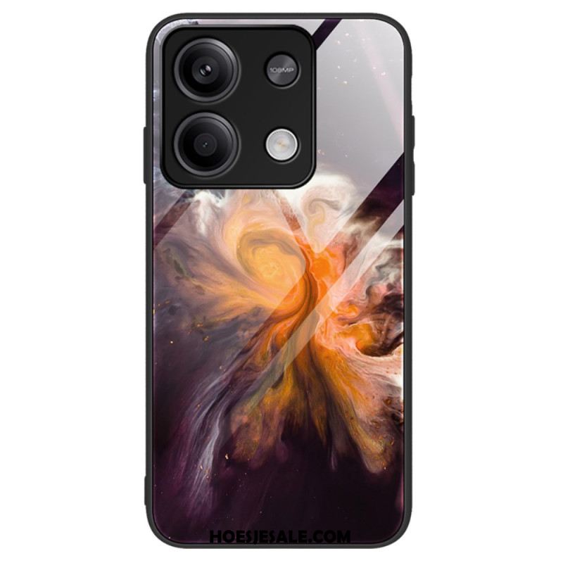 Hoesje Voor Xiaomi Redmi Note 13 5g Gehard Glas Met Marmerpatroon