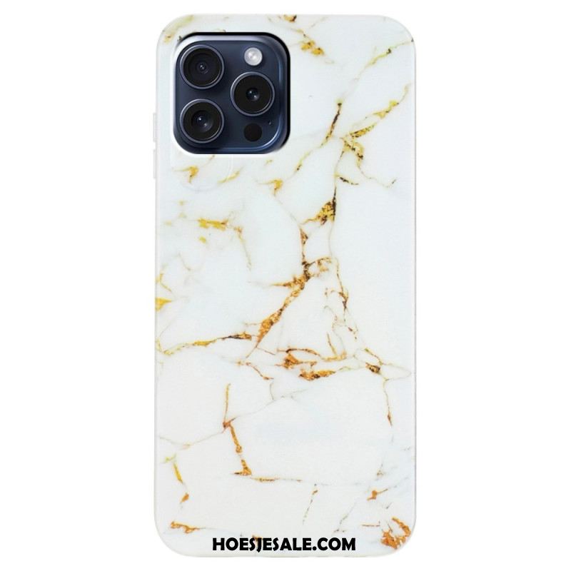 Hoesje Voor iPhone 16 Pro Max Gemarmerd Patroon