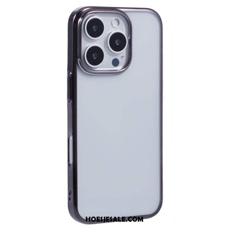 Hoesje Voor iPhone 16 Pro Max Rand Met Metaaleffect X-level