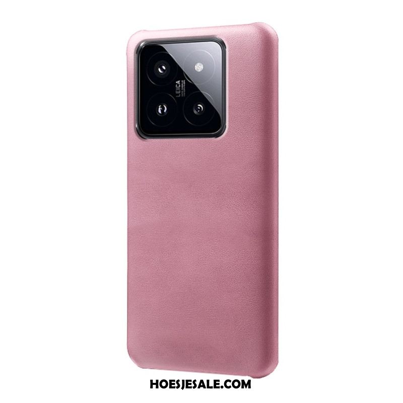 Hoesje Xiaomi 14 Pro Ledereffect Bescherming Hoesje