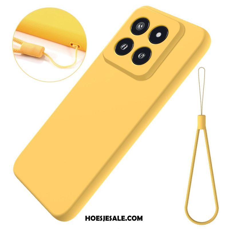 Hoesje Xiaomi 14 Pro Vloeibare Siliconen Band