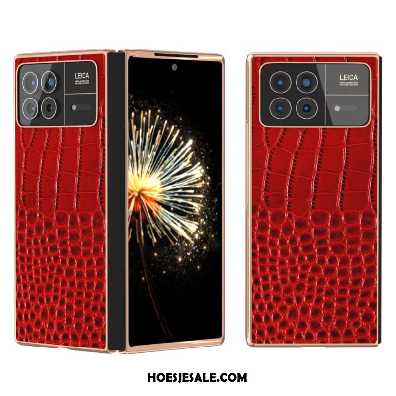 Hoesje Xiaomi Mix Fold 3 Krokodilstijl