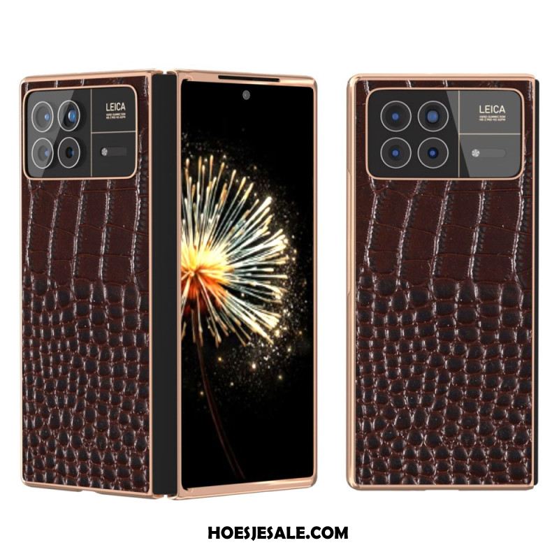 Hoesje Xiaomi Mix Fold 3 Krokodilstijl