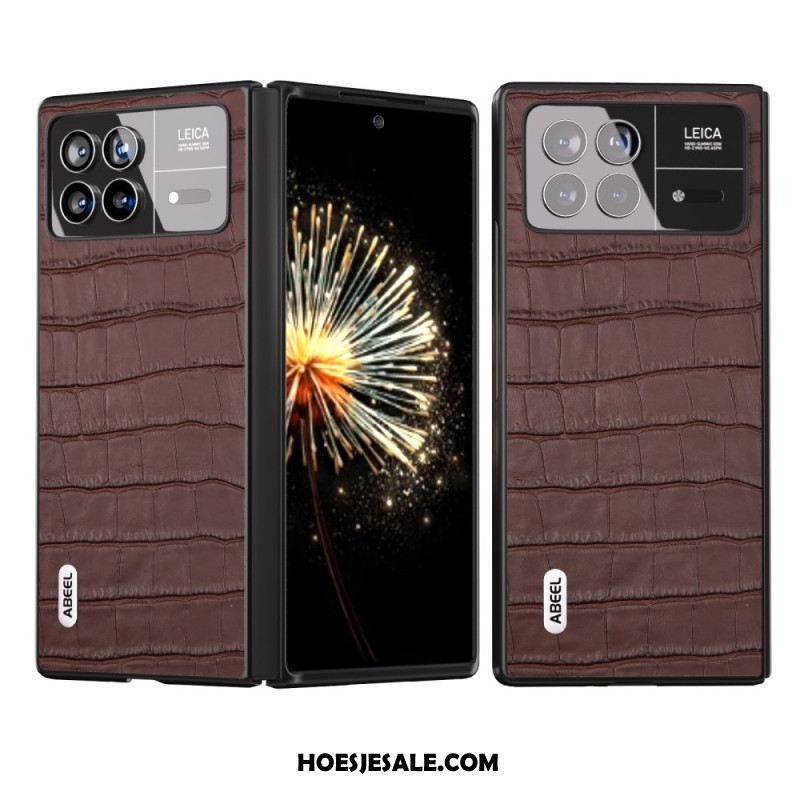 Hoesje Xiaomi Mix Fold 3 Krokodilstijl Abeel