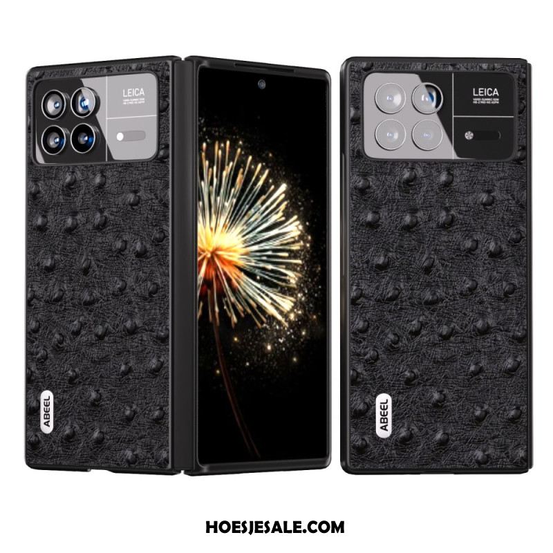 Hoesje Xiaomi Mix Fold 3 Struisvogeltextuur Abeel