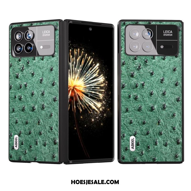 Hoesje Xiaomi Mix Fold 3 Struisvogeltextuur Abeel