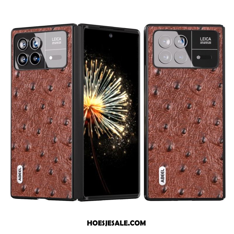 Hoesje Xiaomi Mix Fold 3 Struisvogeltextuur Abeel