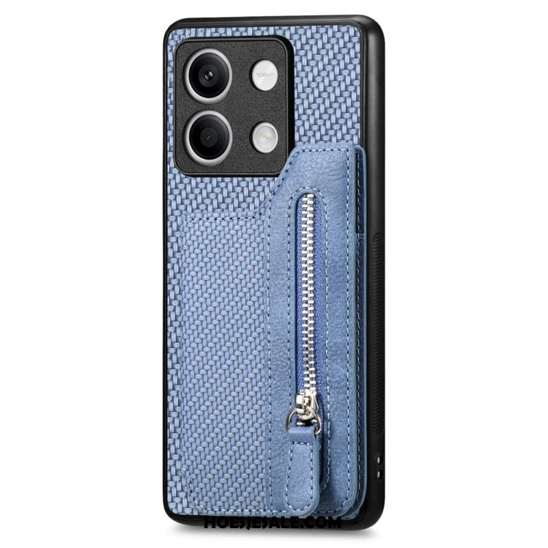 Hoesje Xiaomi Redmi Note 13 4g Portemonnee Van Koolstofvezel