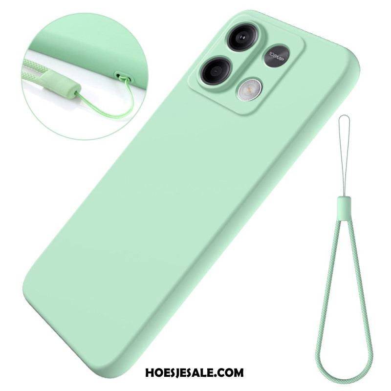 Hoesje Xiaomi Redmi Note 13 5g Vloeibare Siliconen Band Bescherming Hoesje