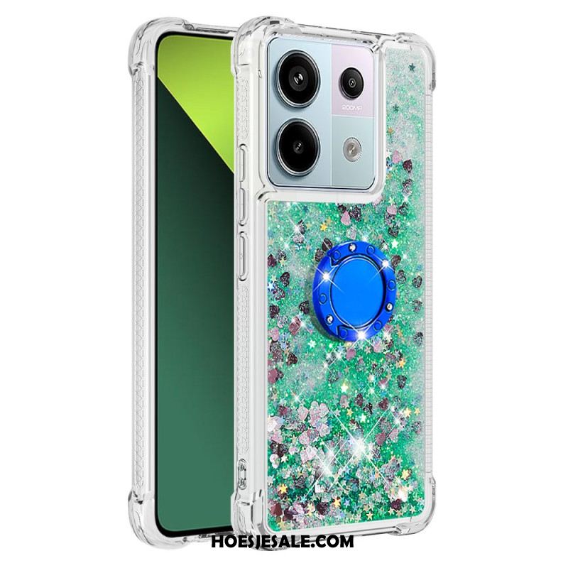 Hoesje Xiaomi Redmi Note 13 Pro 5g Glitterringhouder Bescherming Hoesje