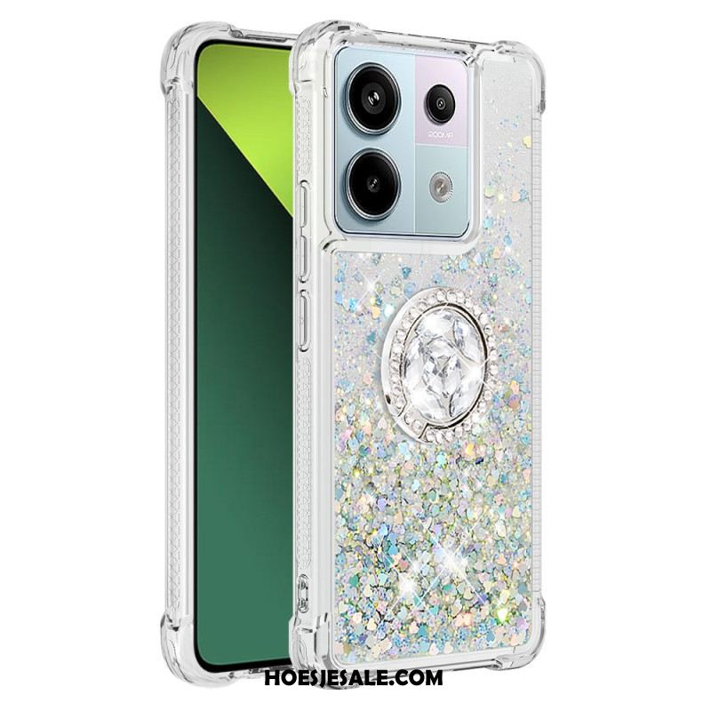 Hoesje Xiaomi Redmi Note 13 Pro 5g Glitterringhouder Bescherming Hoesje