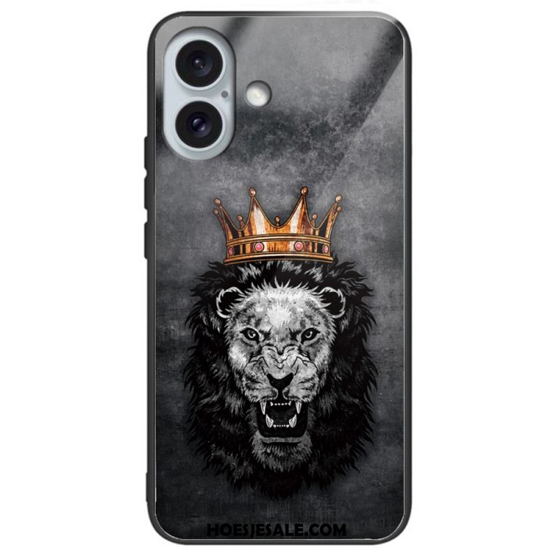 Hoesje iPhone 16 Plus Patroon Van Gehard Glas