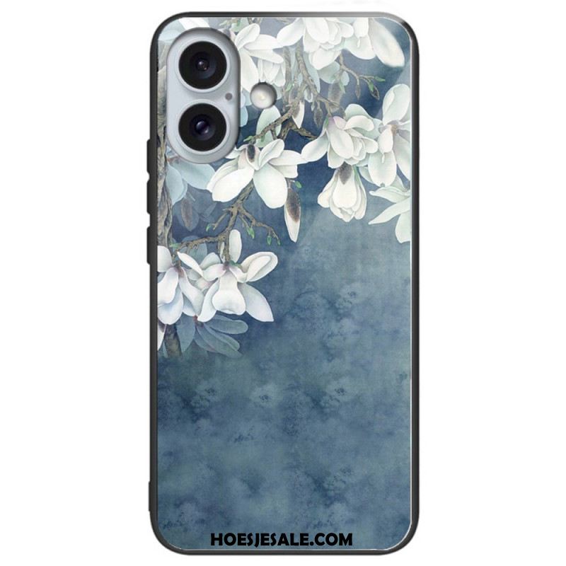 Hoesje iPhone 16 Plus Patroon Van Gehard Glas