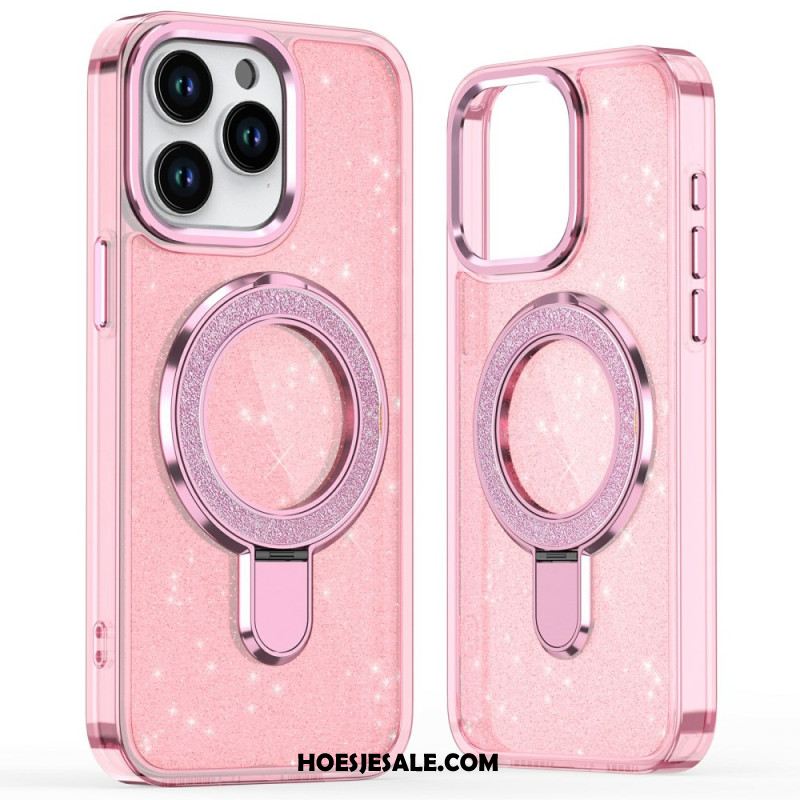 Hoesje iPhone 16 Pro Glitterontwerp Magsafe-compatibel