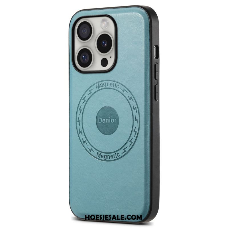 Hoesje iPhone 16 Pro Max Denior Magnetisch Imitatieleer