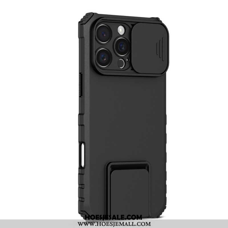 Hoesje iPhone 16 Pro Max Met Cameraslider En Steun Bescherming Hoesje