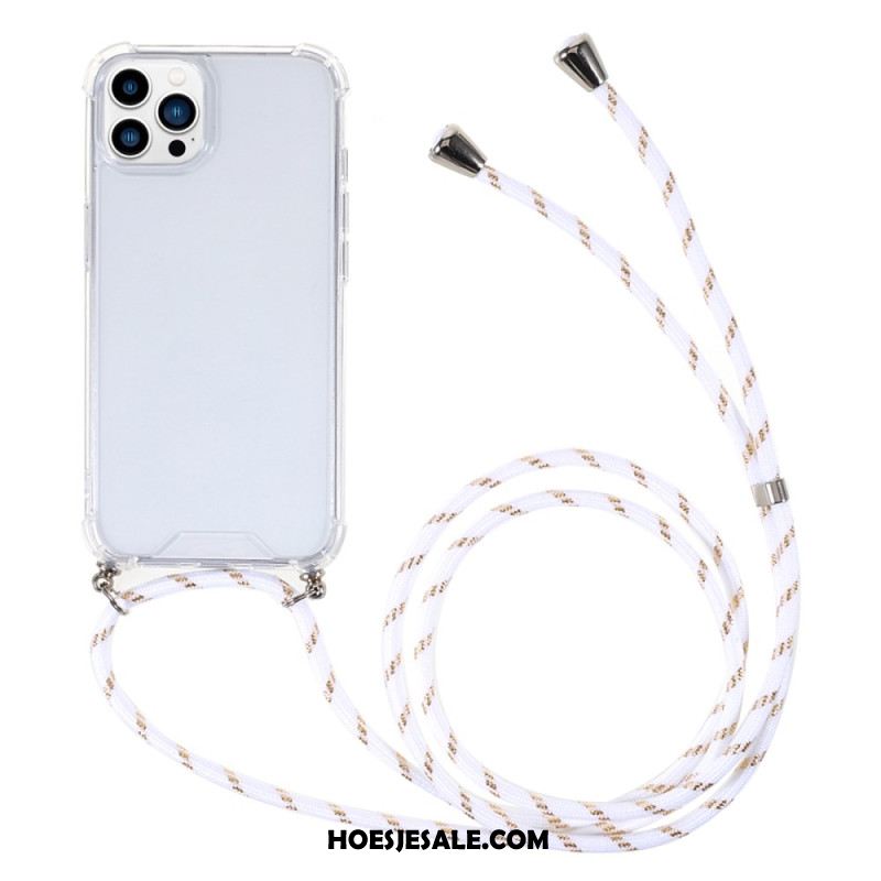 Hoesje iPhone 16 Pro Max Transparant Koord