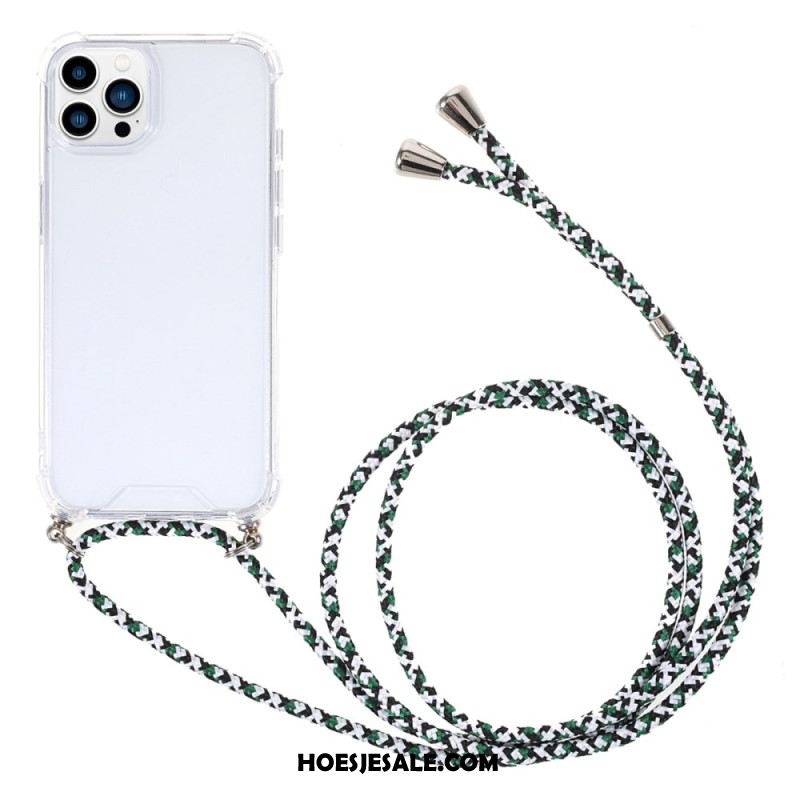 Hoesje iPhone 16 Pro Max Transparant Koord