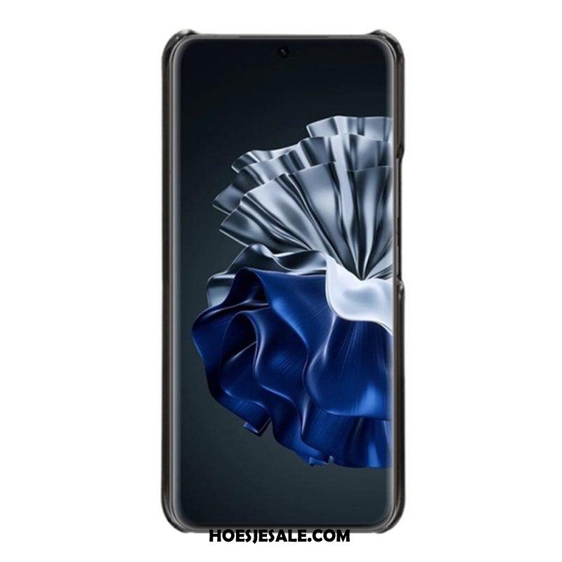 Hoesje voor Huawei P60 Pro Ledereffect