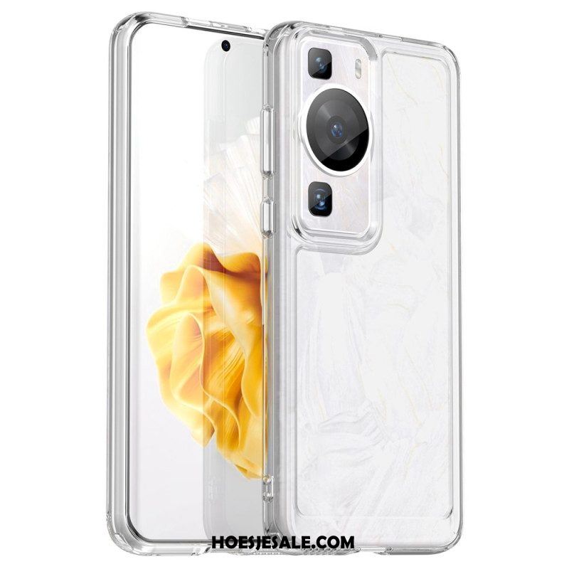 Hoesje voor Huawei P60 Pro Transparante Candy-serie