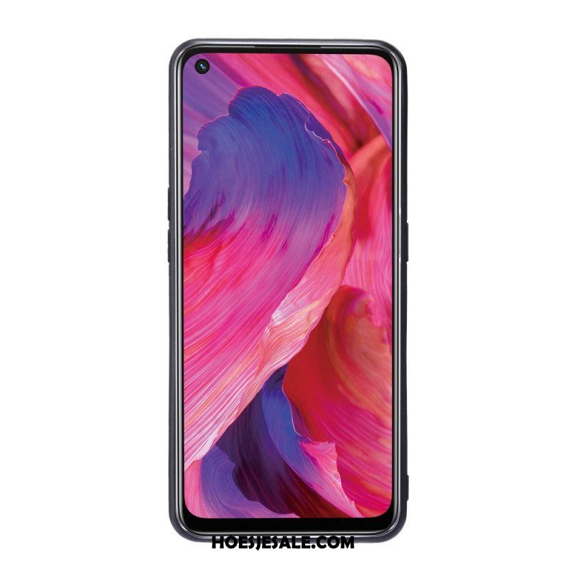 Hoesje voor Oppo A74 4G Portemonnee Snap Portemonnee