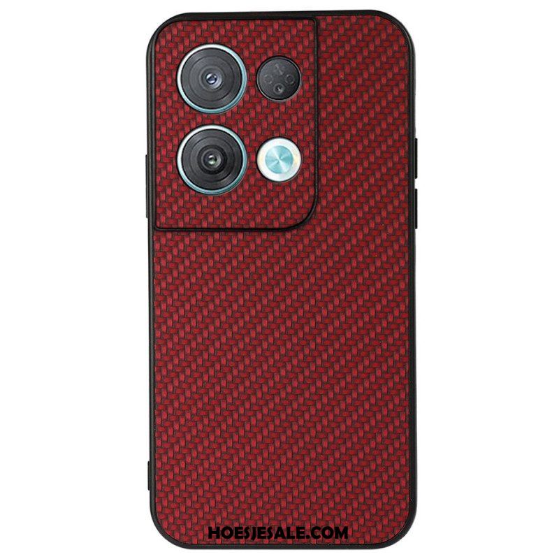 Hoesje voor Oppo Reno 8 Koolstofvezel