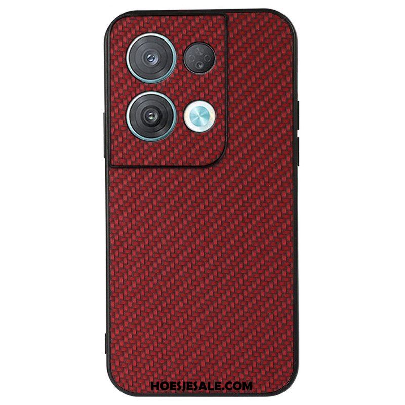 Hoesje voor Oppo Reno 8 Pro Koolstofvezel