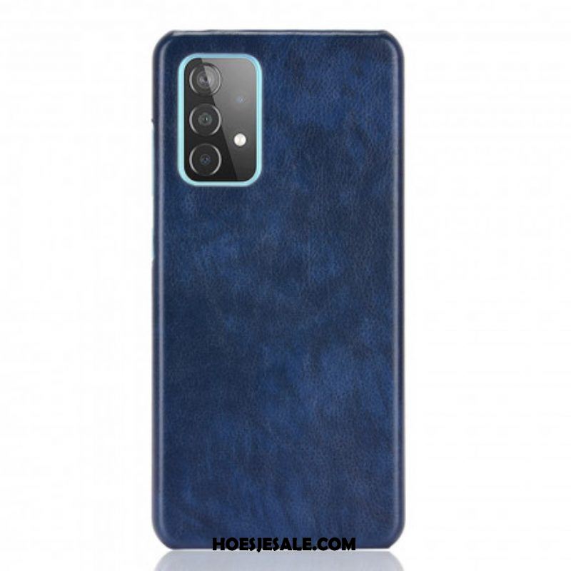 Hoesje voor Samsung Galaxy A52 4G / A52 5G / A52s 5G Litchi Lederen Stijl