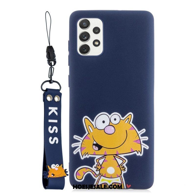 Hoesje voor Samsung Galaxy A53 5G Cartoon Met Sleutelkoord