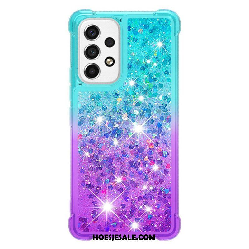 Hoesje voor Samsung Galaxy A53 5G Kleur Pailletten