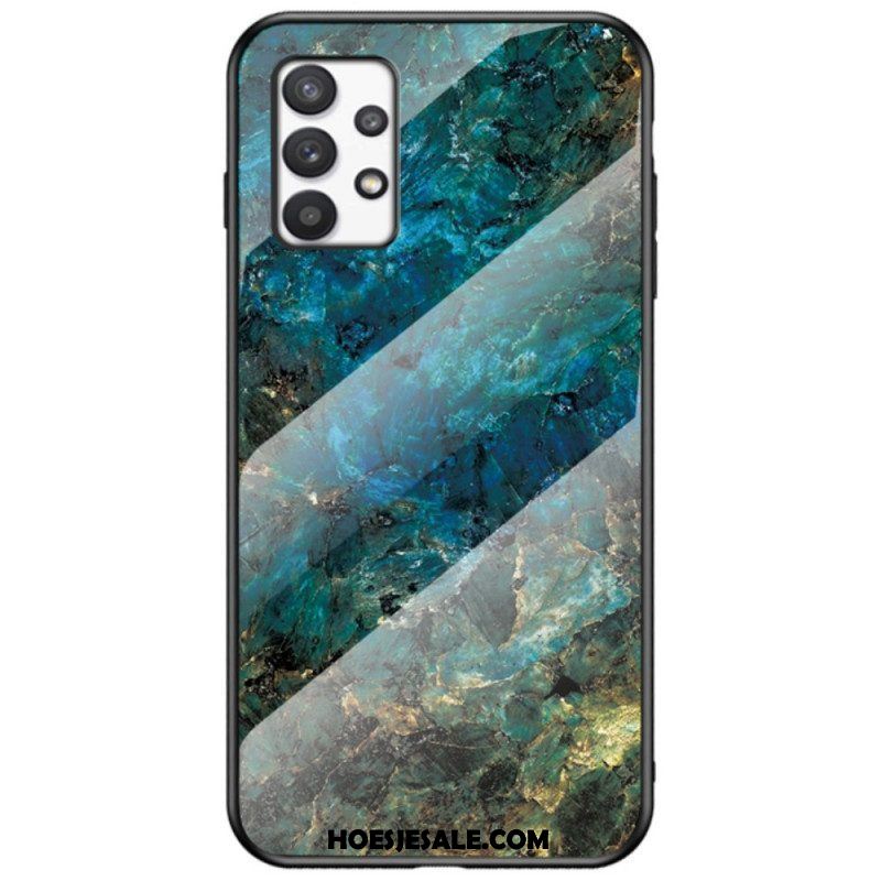 Hoesje voor Samsung Galaxy A53 5G Marmeren Kleuren Gehard Glas