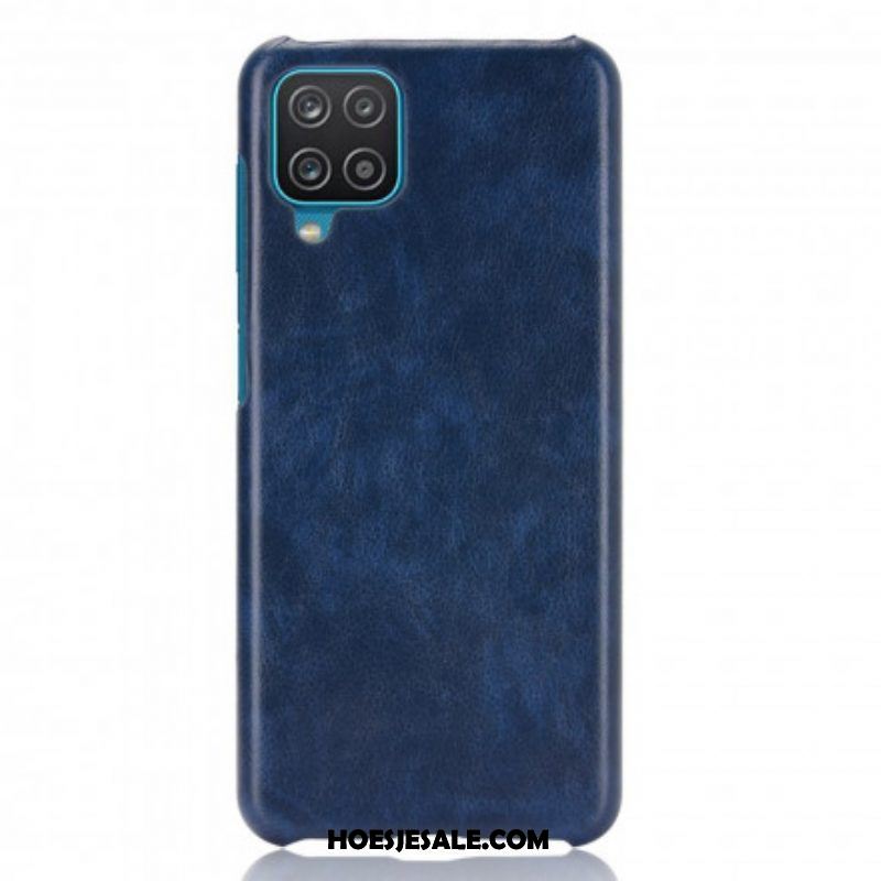 Hoesje voor Samsung Galaxy M12 / A12 Litchi-leereffect