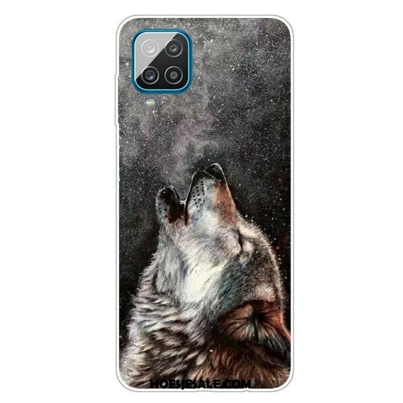 Hoesje voor Samsung Galaxy M12 / A12 Sublieme Wolf