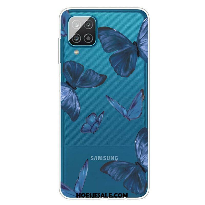 Hoesje voor Samsung Galaxy M12 / A12 Wilde Vlinders