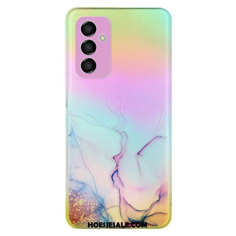 Hoesje voor Samsung Galaxy M23 5G Marmer Met Lasereffect