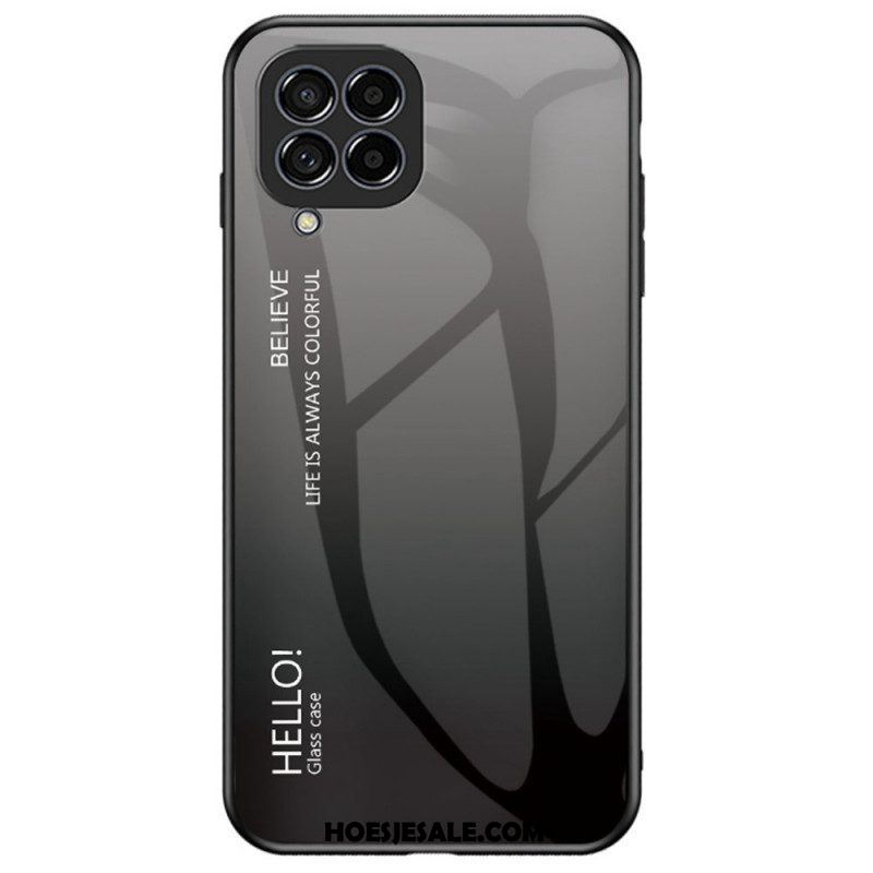 Hoesje voor Samsung Galaxy M53 5G Gehard Glas Hallo